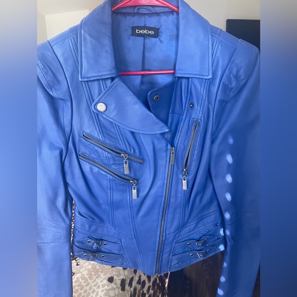 Bebe Faux Leather motorcycle jacket